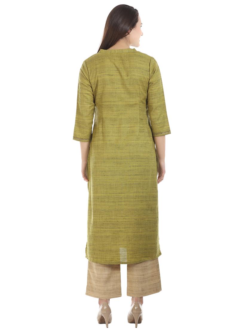 printed straight kurta - 16443711 - Zoom Image - 3