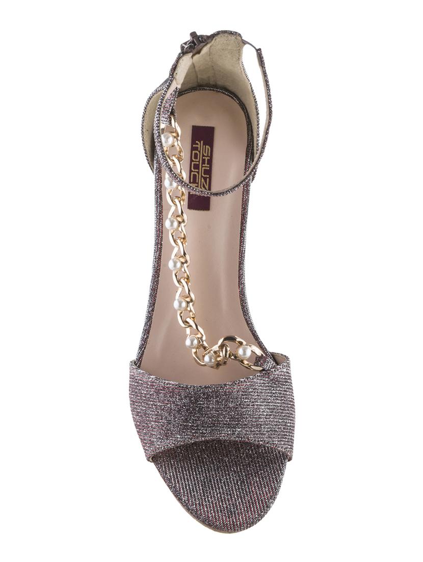 grey ankle strap sandals - 16444366 - Zoom Image - 4