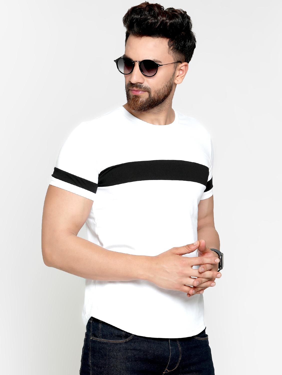 white striped t-shirt - 16445129 - Zoom Image - 2