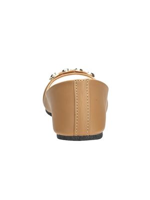 beige slip on sandals - 16445161 - Standard Image - 4