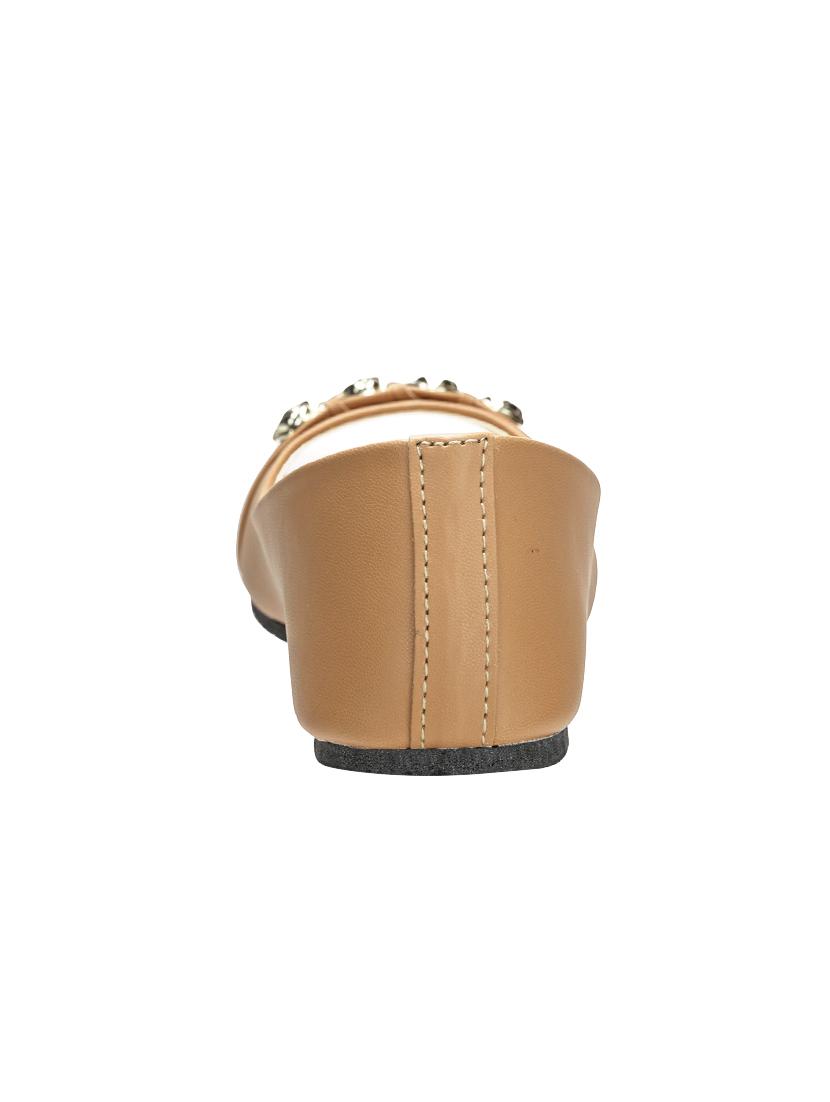 beige slip on sandals - 16445161 - Zoom Image - 4