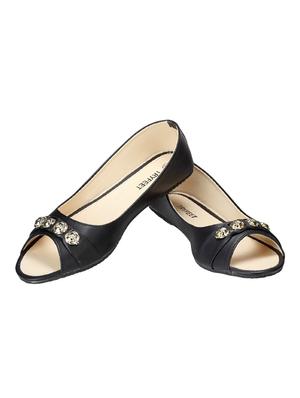 black slip on sandals - 16445162 - Standard Image - 2