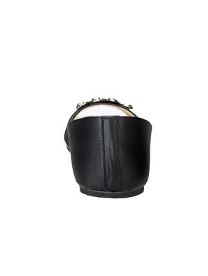 black slip on sandals - 16445162 - Standard Image - 4