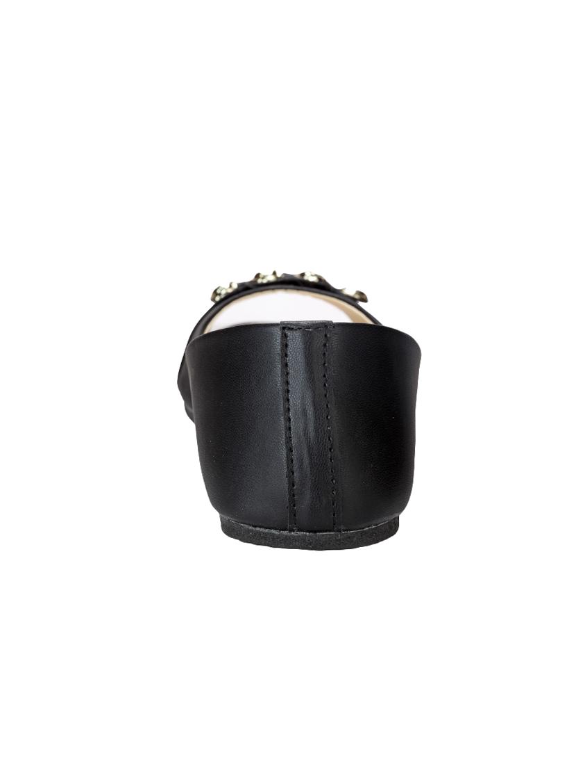 black slip on sandals - 16445162 - Zoom Image - 4