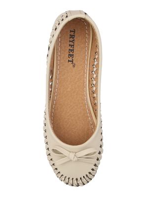 beige slip on ballerinas - 16445164 - Standard Image - 4