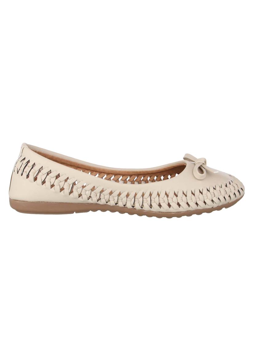 beige slip on ballerinas - 16445164 - Zoom Image - 2
