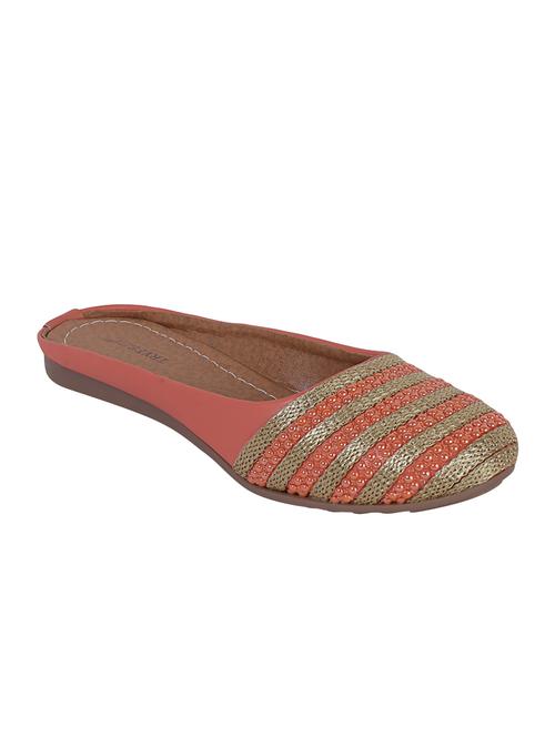 orange slip on mules - 16445169 - Standard Image - 1