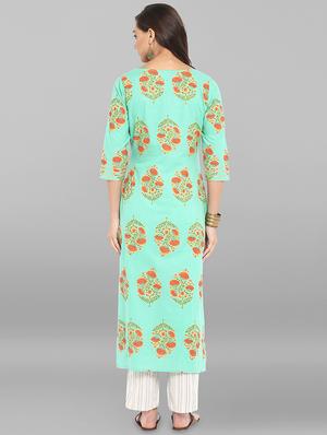 floral printed kurta pant set - 16445202 - Standard Image - 3