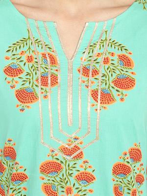 floral printed kurta pant set - 16445202 - Standard Image - 4