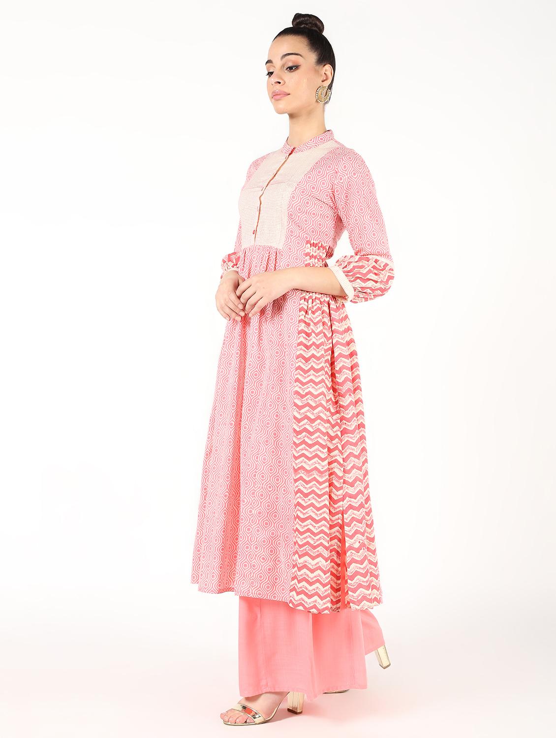 multi print a-line kurta - 16445437 - Zoom Image - 2