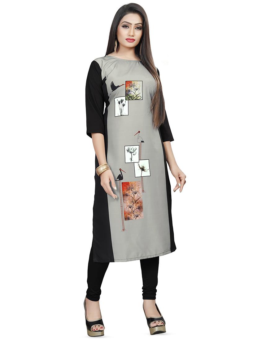digital printed straight kurta - 16446339 - Zoom Image - 1