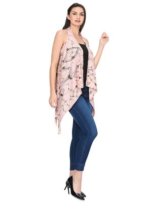 fringe hem asymmetric shrug - 16446780 - Standard Image - 4