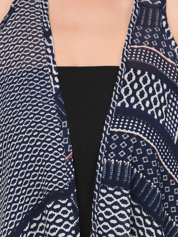 fringe hem asymmetric shrug - 16446788 - Zoom Image - 4