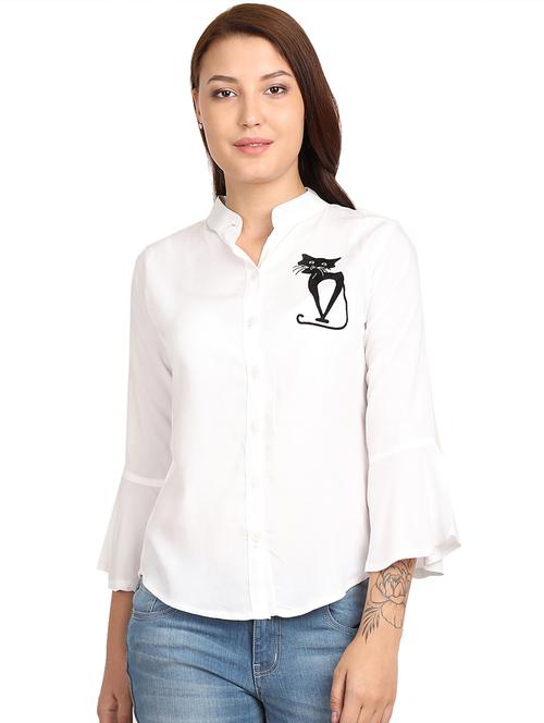bell sleeved quirky top - 16446952 - Standard Image - 1