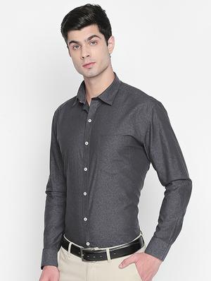 black printed formal shirt - 16447018 - Standard Image - 2