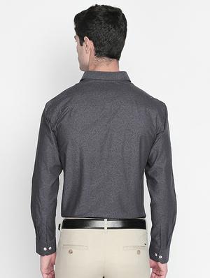 black printed formal shirt - 16447018 - Standard Image - 3