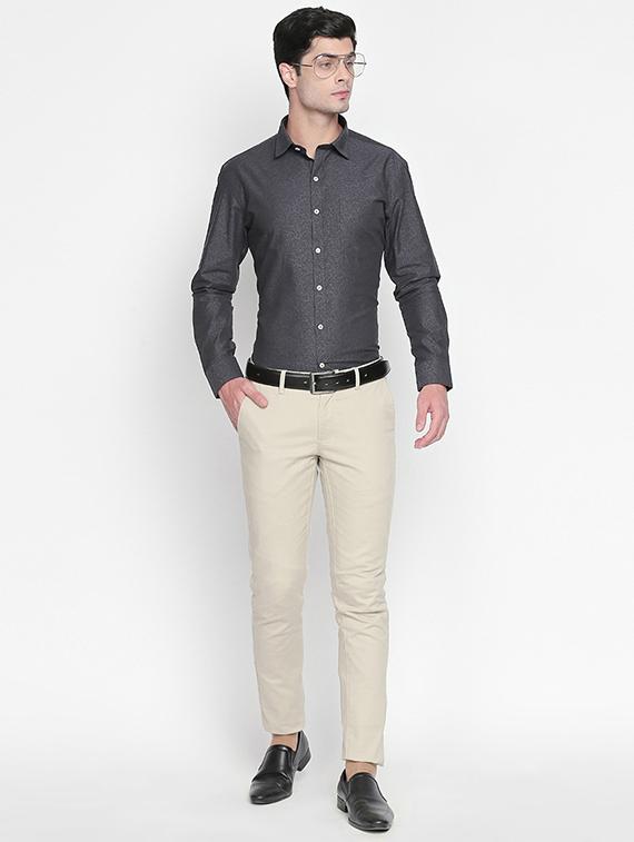 black printed formal shirt - 16447018 - Zoom Image - 4