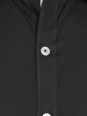 black solid formal shirt - 16447019 - Standard Image - 5