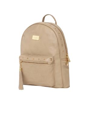 beige leatherette (pu) regular backpack - 16447142 - Standard Image - 4