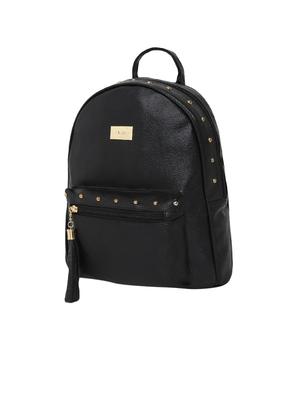 black leatherette (pu) regular backpack - 16447143 - Standard Image - 4
