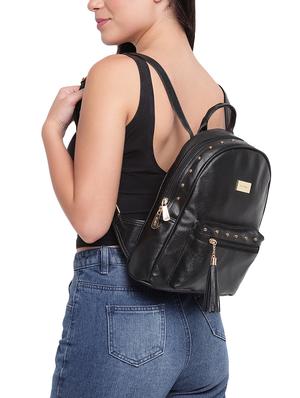 black leatherette (pu) regular backpack - 16447143 - Standard Image - 5