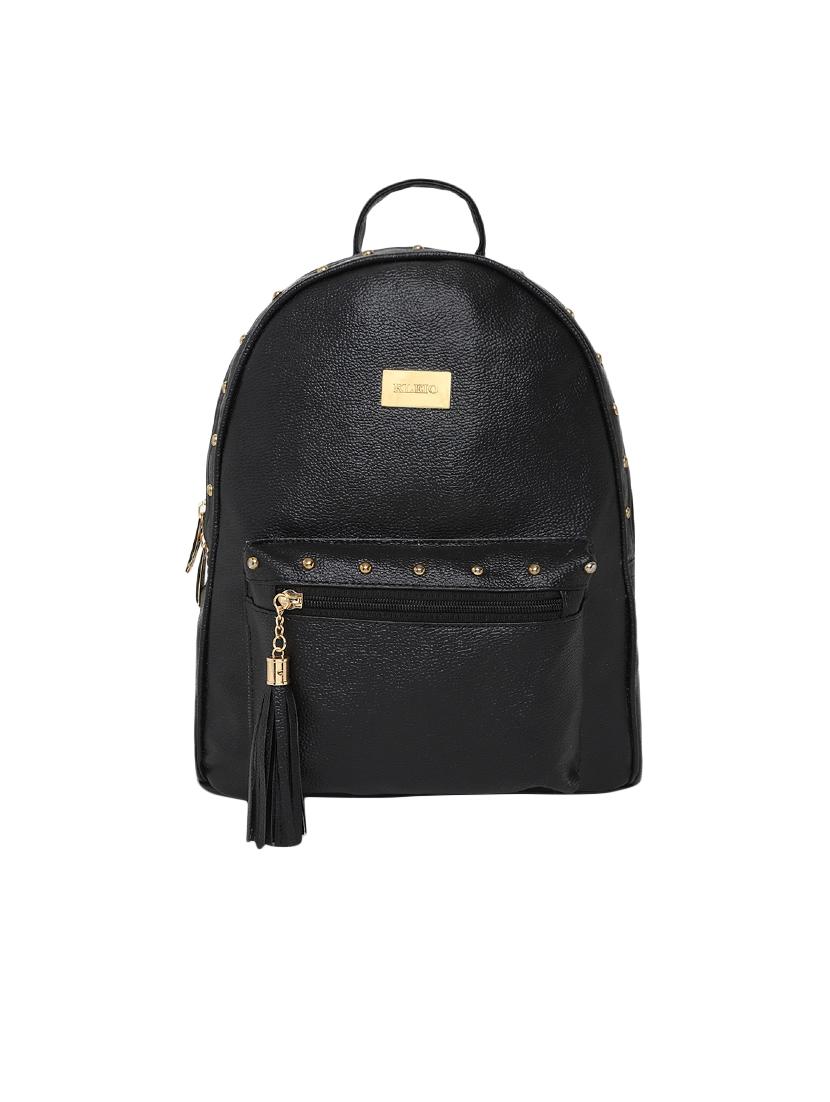 black leatherette (pu) regular backpack - 16447143 - Zoom Image - 1