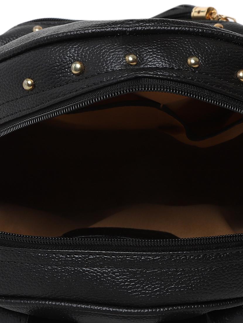 black leatherette (pu) regular backpack - 16447143 - Zoom Image - 3