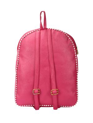 pink leatherette (pu) fashion backpack - 16447283 - Standard Image - 2