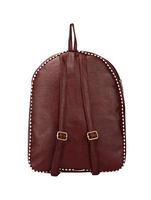 brown leatherette (pu) fashion backpack - 16447288 - Standard Image - 2