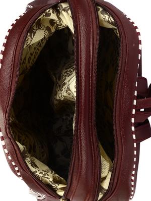 brown leatherette (pu) fashion backpack - 16447288 - Standard Image - 3