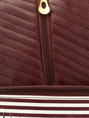 brown leatherette (pu) fashion backpack - 16447288 - Standard Image - 4