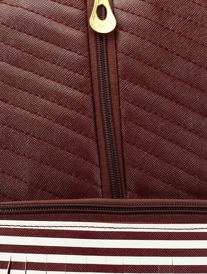 brown leatherette (pu) fashion backpack - 16447288 - Zoom Image - 4