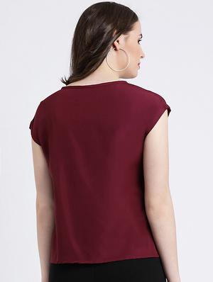 pleat detail solid top - 16448340 - Standard Image - 3