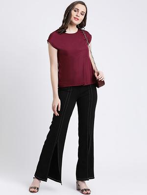 pleat detail solid top - 16448340 - Standard Image - 4