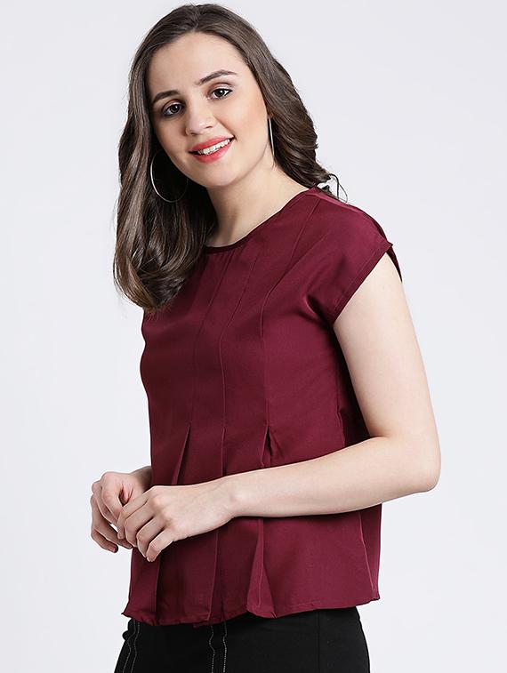 pleat detail solid top - 16448340 - Zoom Image - 2