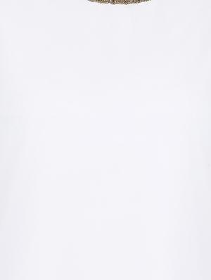 round neck embellished a-line dress - 16448859 - Standard Image - 5