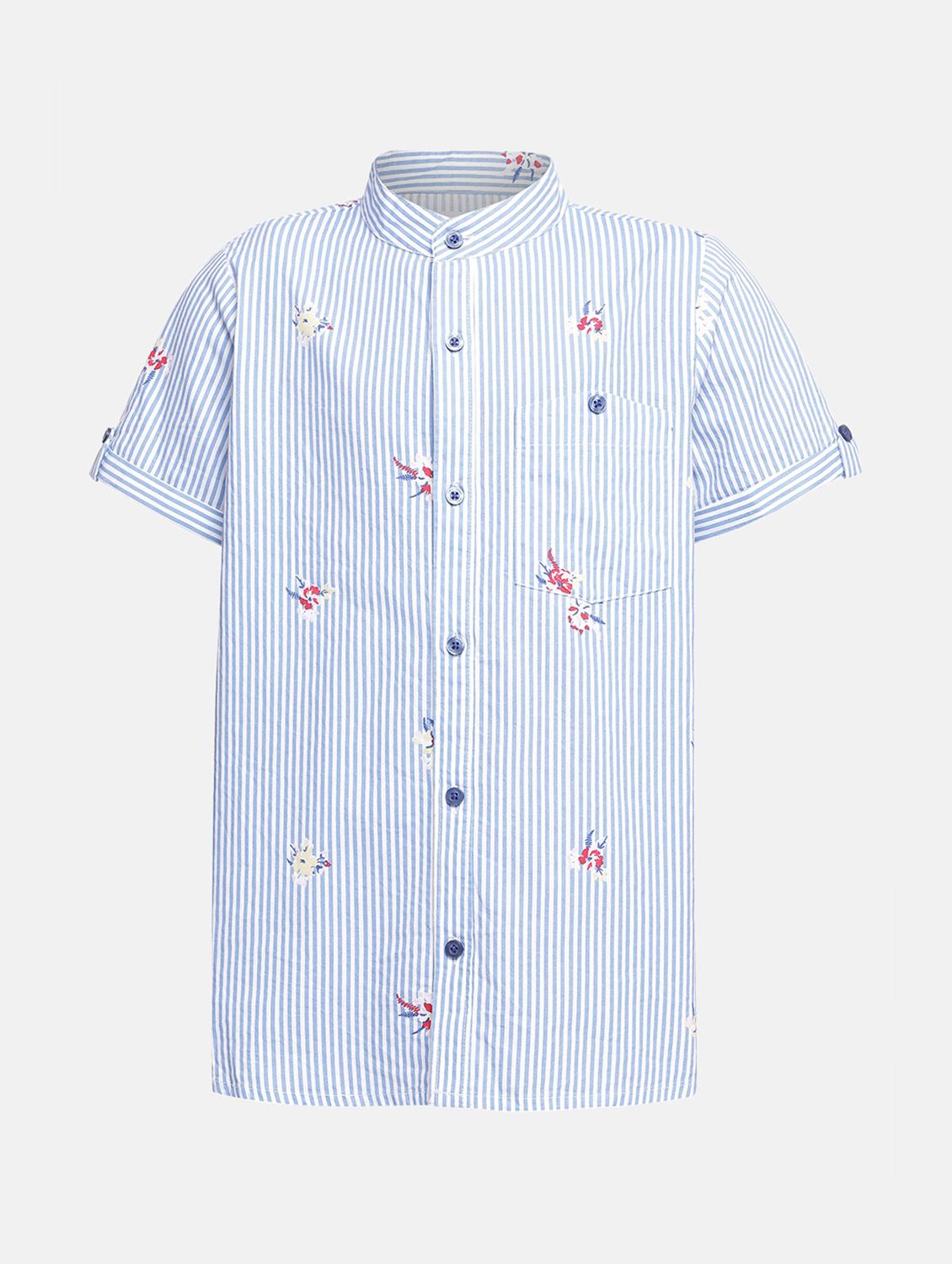 pocket patch striped shirt - 16448944 - Zoom Image - 1