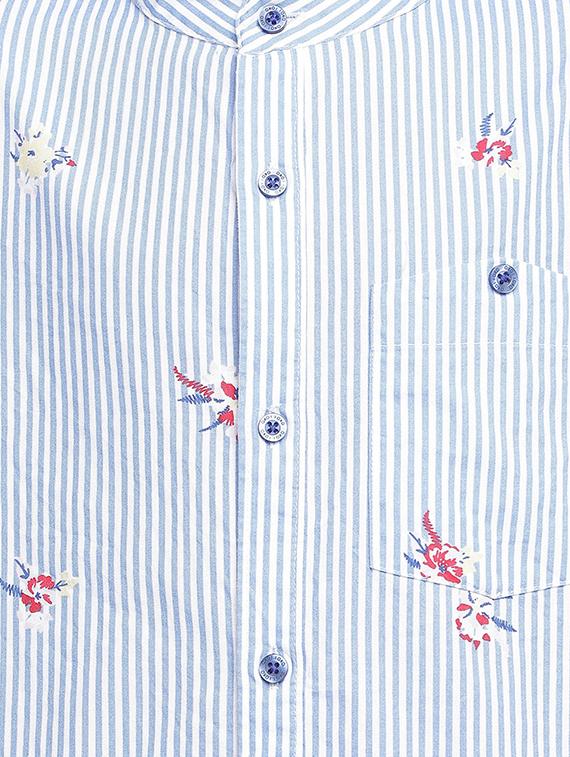 pocket patch striped shirt - 16448944 - Zoom Image - 3