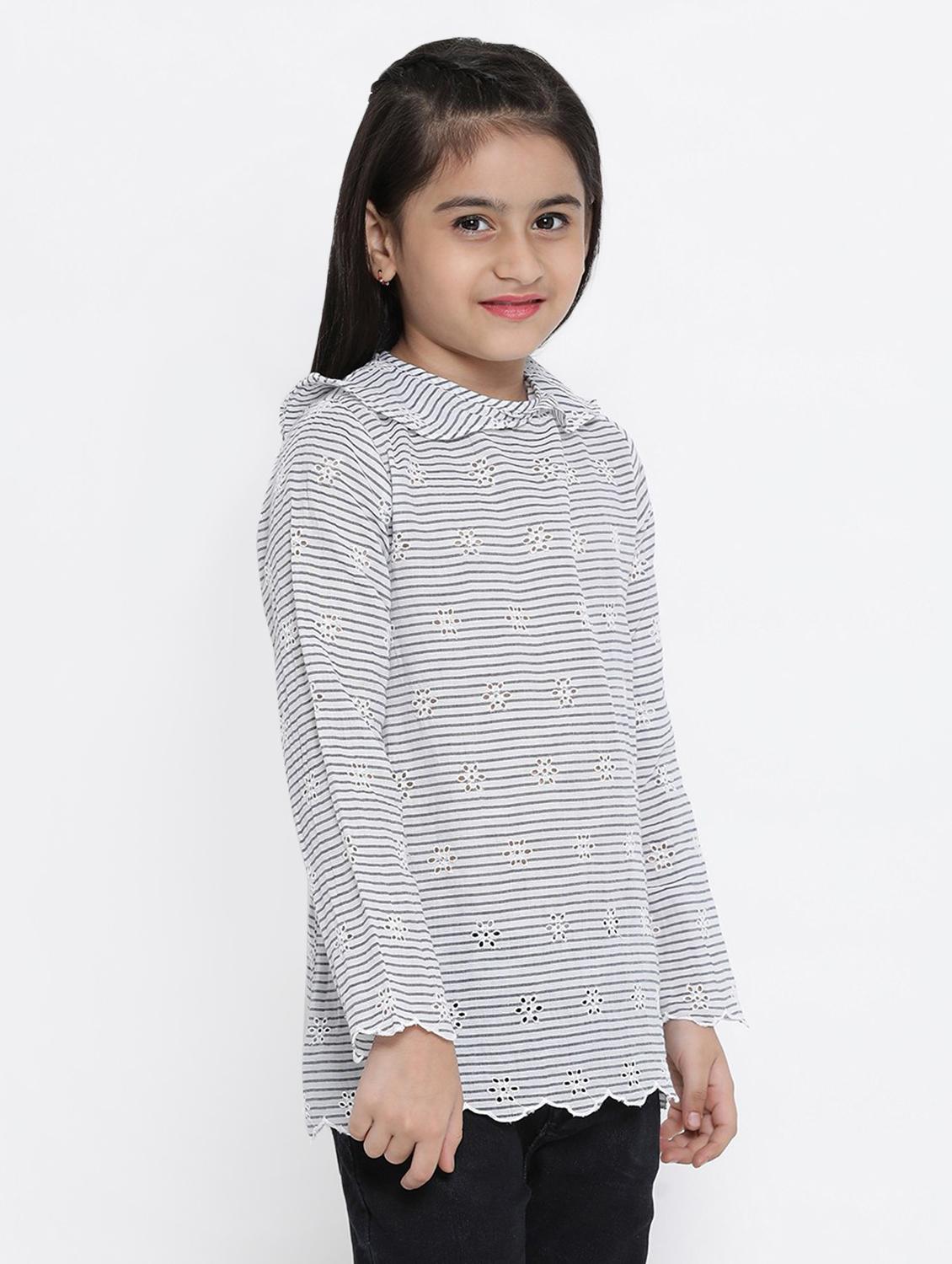 scallop hem schiffli top - 16448959 - Zoom Image - 2