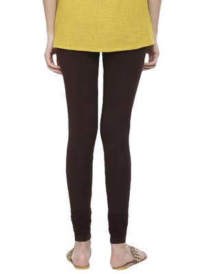brown solid churidar - 16449104 - Standard Image - 3