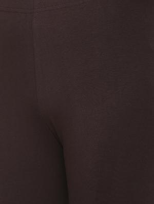 brown solid churidar - 16449104 - Standard Image - 5