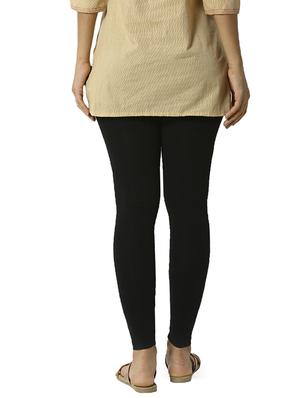 black solid churidar - 16449125 - Standard Image - 3