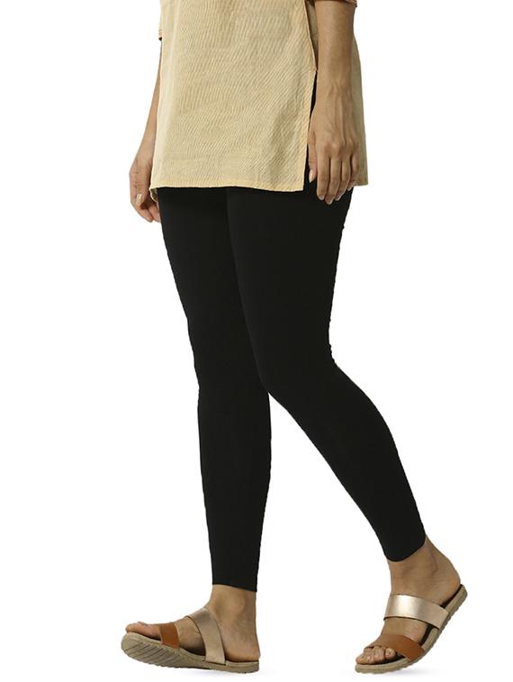 black solid churidar - 16449125 - Zoom Image - 2