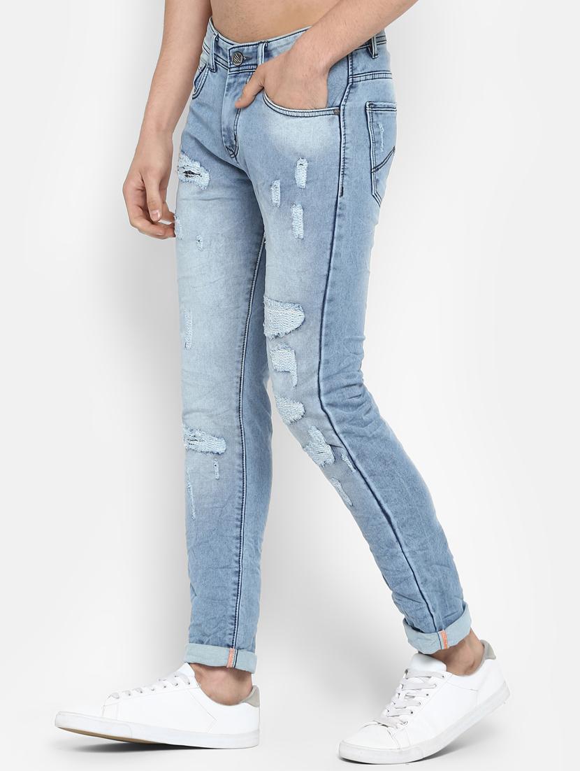 blue distressed jeans - 16449216 - Zoom Image - 2