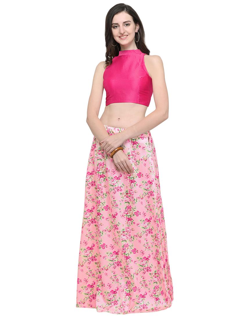 Floral printed a-line lehenga - 16449813 - Zoom Image - 1