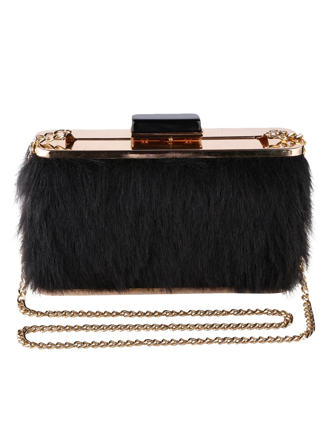 black metal regular clutch - 16450129 - Zoom Image - 1