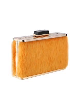 orange metal regular clutch - 16450140 - Standard Image - 4