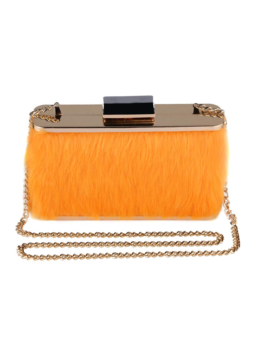 orange metal regular clutch - 16450140 - Zoom Image - 1