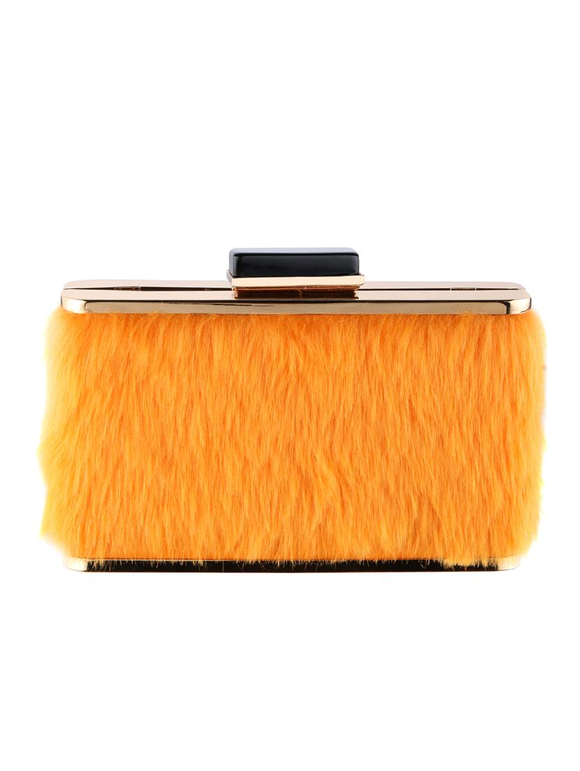 orange metal regular clutch - 16450140 - Zoom Image - 2