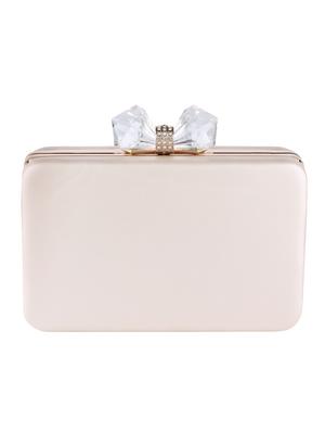 white metal regular clutch - 16450144 - Standard Image - 2